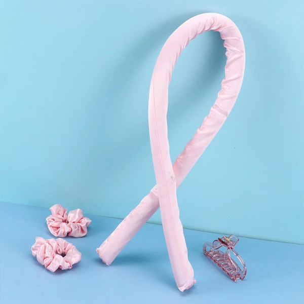 Lämmötön Hiustenkiertäjä / Curls - Kiharra hiukset ilman lämpöä Light pink