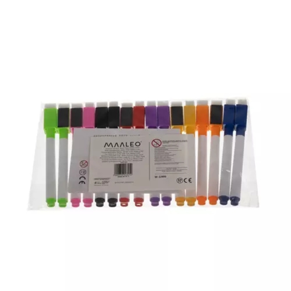 16-Kpl - Valkotaulutussit - Valkotaulukynä Multicolor