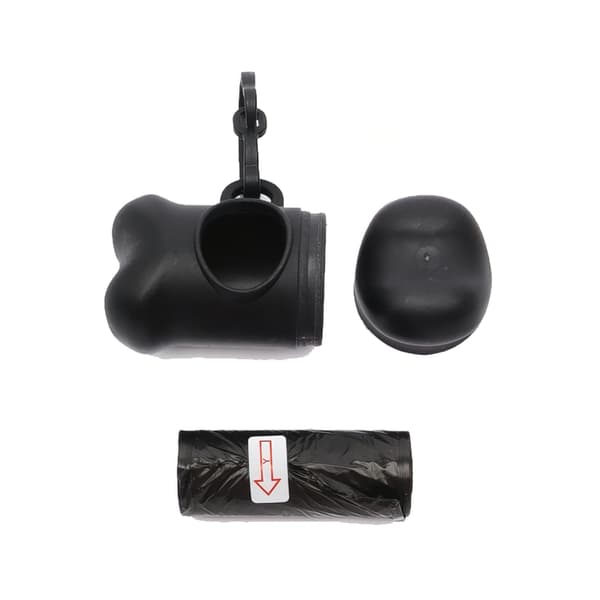 Hundeposer med Beholder / Hundeposer - 50 ruller Black