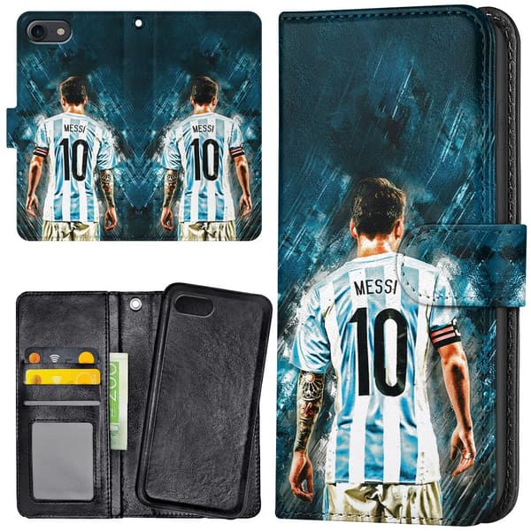 iPhone 16e/17e - Plånboksfodral/Skal Messi