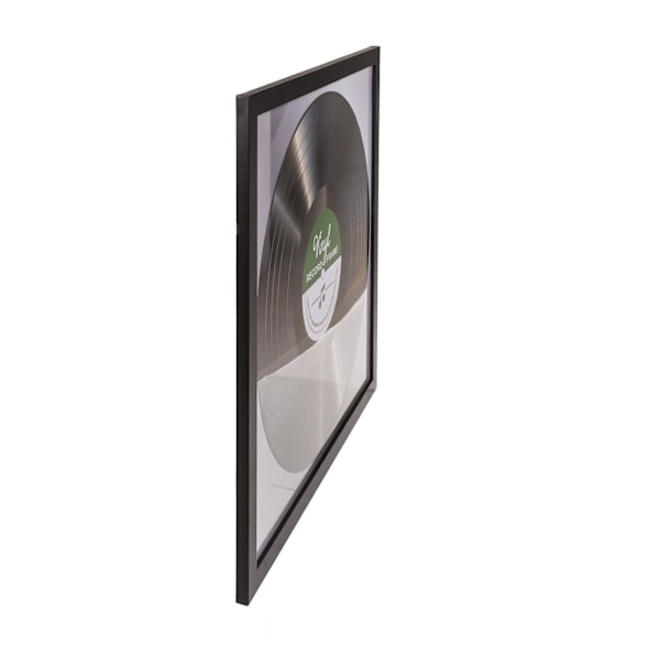 LP-kehys Vinyylilevylle - Record Album Frame - Lasi-etuosa - 32x32cm Black 4-Pack