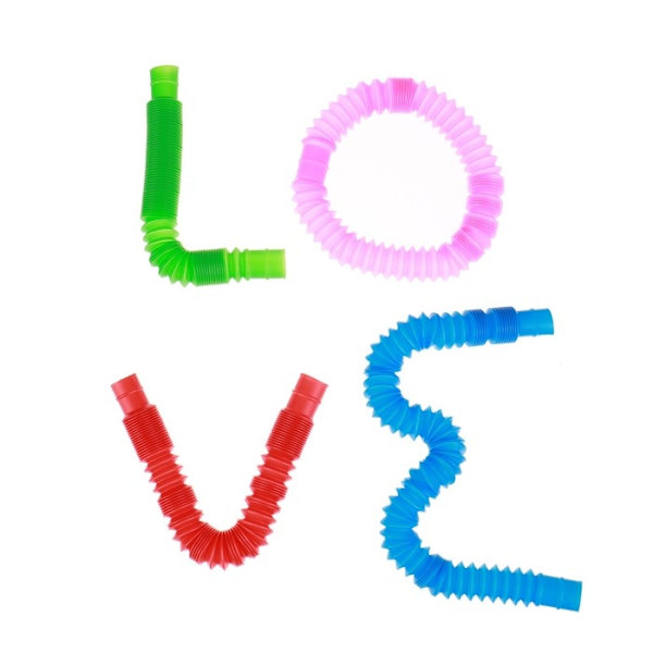 4-Kpl - Pop Tube - Fidget Toys - Lelu / Sensorinen Multicolor