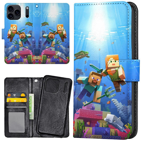 iPhone 17 Pro - Lommebok Deksel Minecraft