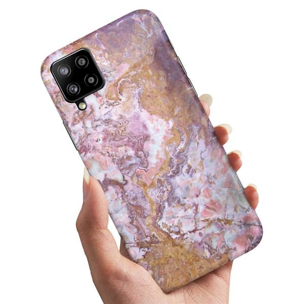 Deksel / Mobildeksel til Samsung Galaxy A12 - Marmor Multicolor