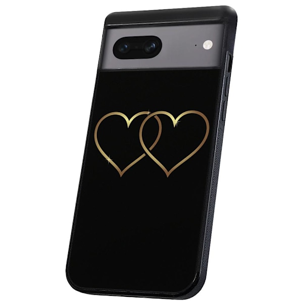 Google Pixel 7 - Skal/Mobilskal Double Hearts