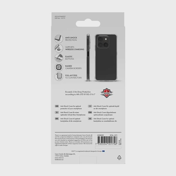 X2O Anti-Shock Skal Honor 400 Smart Transparent