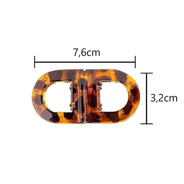 Magnetisk hårklämma – 3 st Leopard