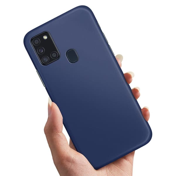 Deksel / Mobildeksel til Samsung Galaxy A21s - Mørkblå Dark blue