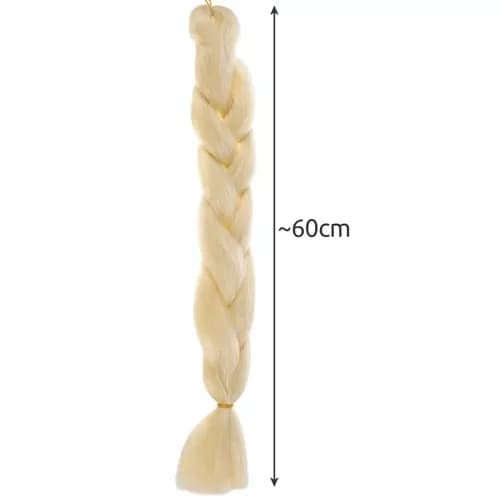 Jumbo Braid / Lisähiukset Hiuspalmikko - 60 cm Blond