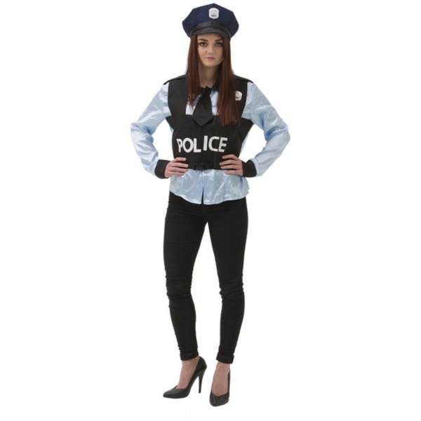 Poliskvinna Maskeraddräkt  - Halloween & Maskerad