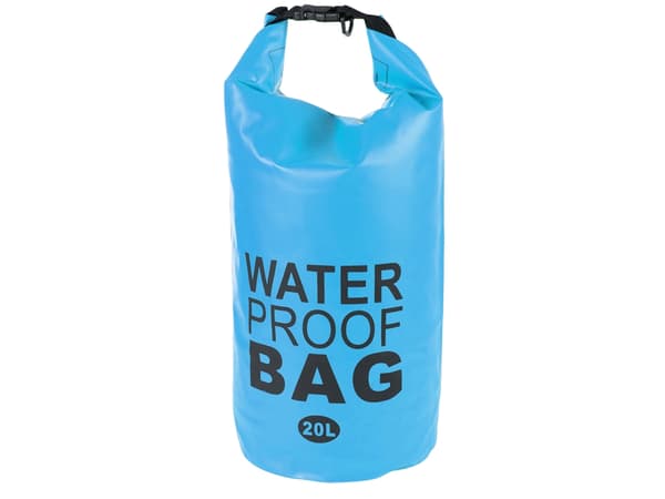 Vanntett Pose / Tørrpose - Vanntett Oppbevaring - 20 liter Blue