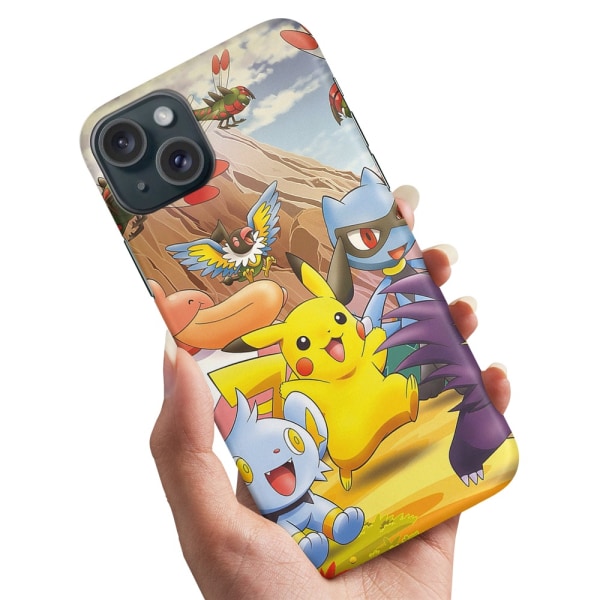 iPhone 15 Plus - Deksel/Mobildeksel Pokemon