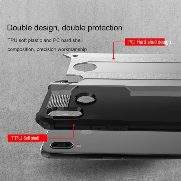 Xiaomi Redmi Note 7 - Skal/Mobilskal - Tough Silver