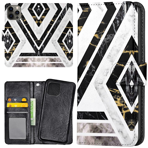 iPhone 16 Pro - Mobilcover/Etui Cover Skræv Mønster