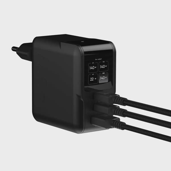 Xtorm 140W GaN3 NextGen Hemladdare USB-C/C/A GRS Svart