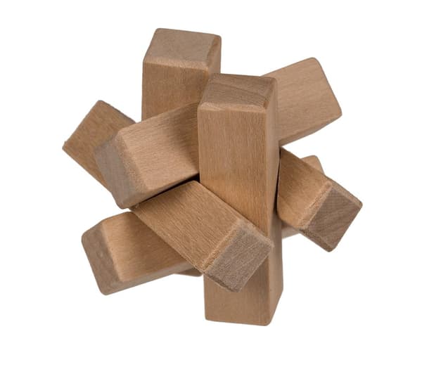 2-Pak - Trepuslespill - Tankespill / Hjernegymnastikk Beige