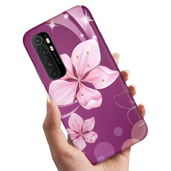 Deksel / Mobildeksel til Xiaomi Mi Note 10 Lite - Hvit Blomst