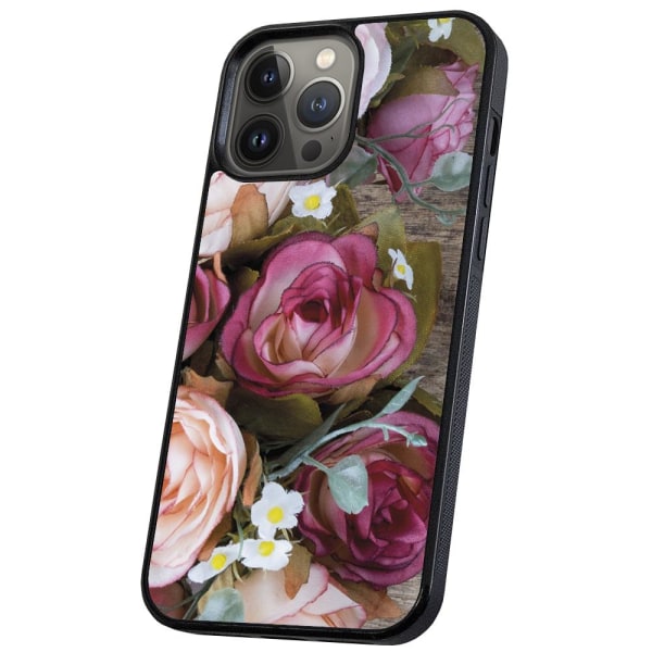 iPhone 13 Pro - Skal/Mobilskal Blommor multifärg