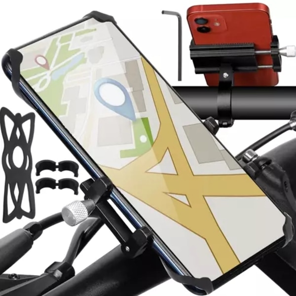Mobilhållare för Cykel - Fäst på styret