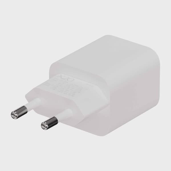 X2O 20W dubbel hemmaladdare USB-C/A GaN vit