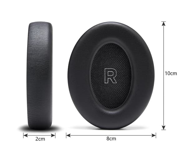 Øreputer til Bose QuietComfort Ultra 1 og 2 - Erstatningsputer Black