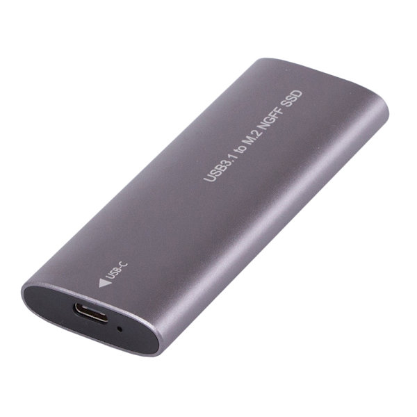 USB 3.1-kabinett för intern M.2 SSD Silver