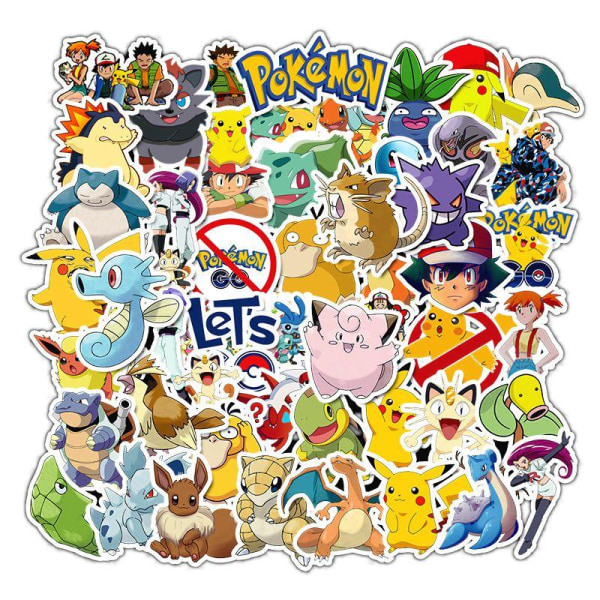 100 kpl - Pokemon-tarrat / Tarrat - Pokemon Multicolor