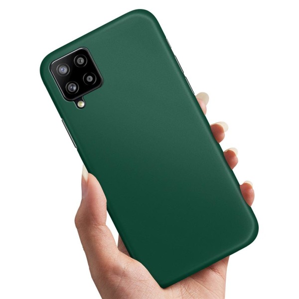 Samsung Galaxy A12 - Cover/Mobilcover Mørkgrøn