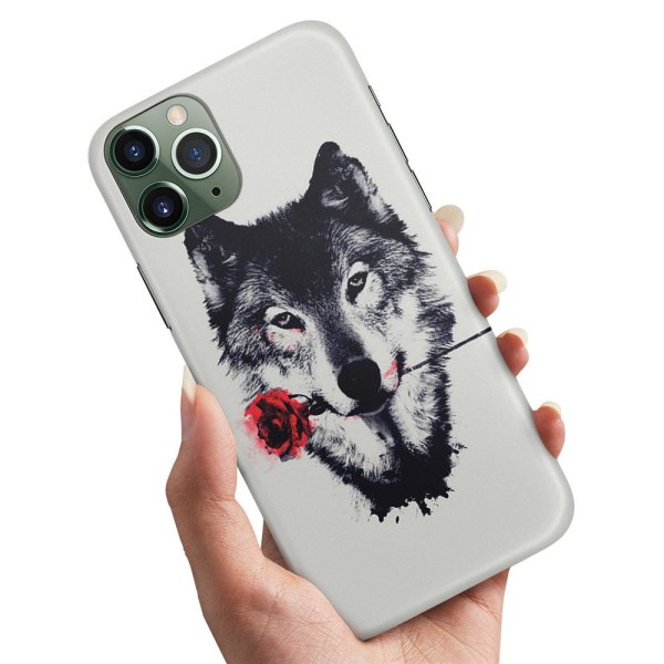 iPhone 12 - Etui / Mobilcover Wolf Rose