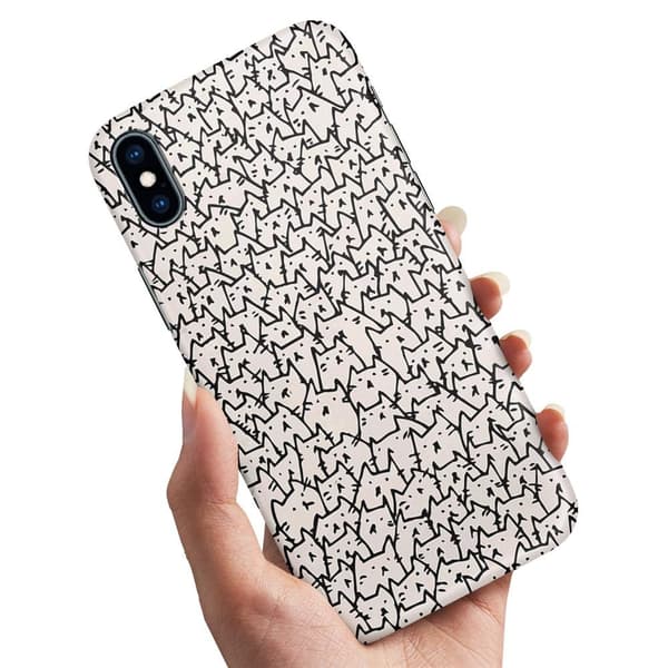 Deksel / Mobildeksel til iPhone XS Max - Kattgruppe