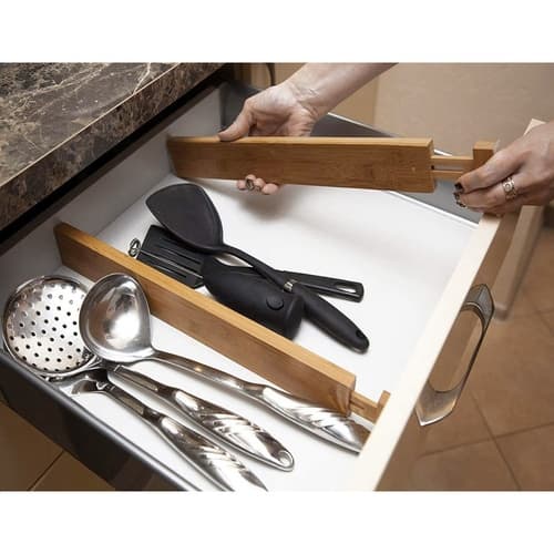 Justerbar Avdelare för Låda - 42-56 cm Trä - 4-Pack