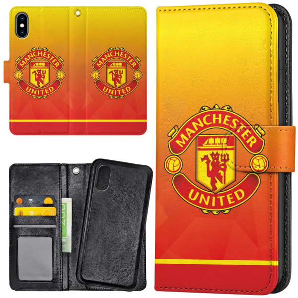 iPhone XS Max - Lommebok Deksel Manchester United