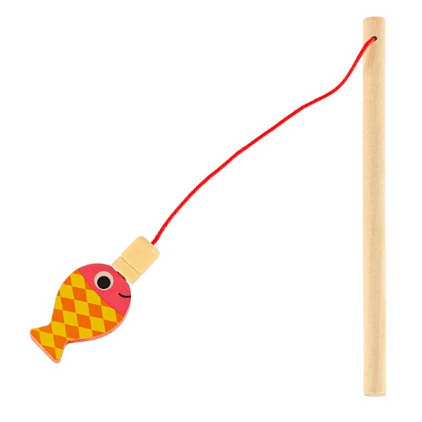 Träräknehjul fiske alfabetet siffror
