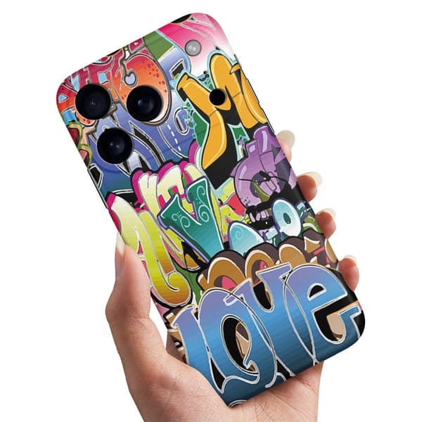 Cover / Mobilcover til iPhone 17 / 18 Pro Max - Graffiti