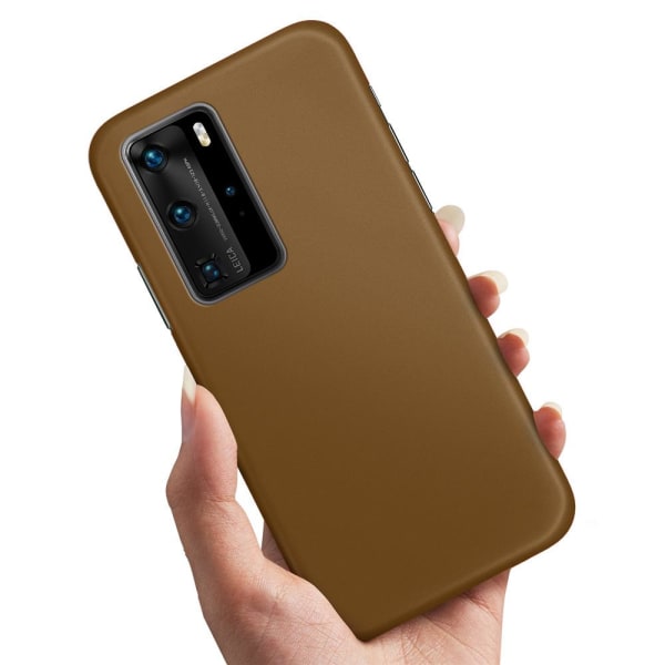 Huawei P40 - Cover/Mobilcover Brun Brown