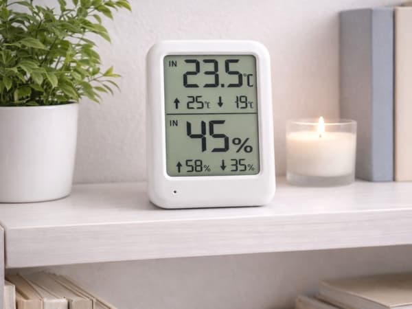 Väderstation LCD termometer hygrometer inomhus