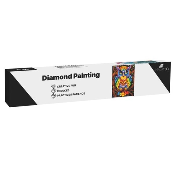 Diamantmaling / DIY 5D Diamantmaling - 30x40cm - Ugle