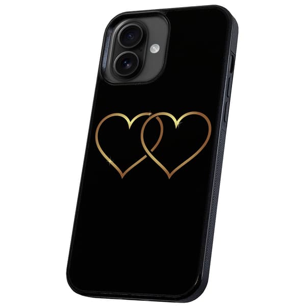 iPhone 16 - Deksel/Mobildeksel Double Hearts