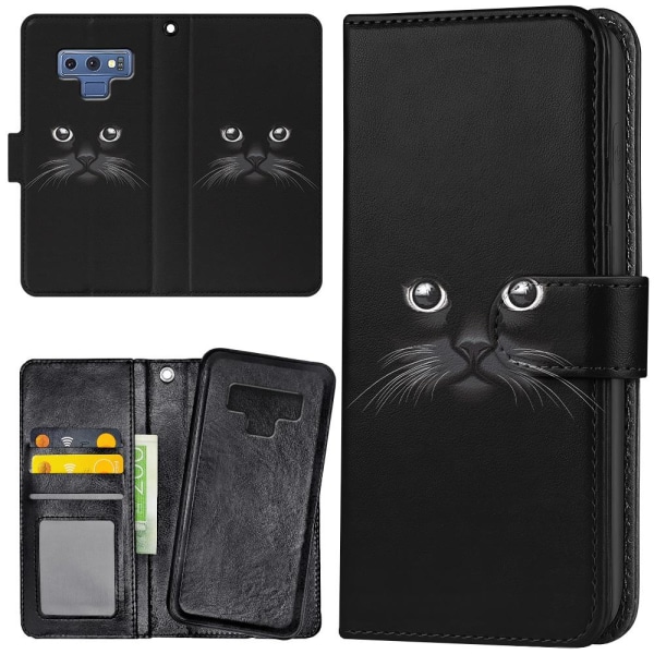 Samsung Galaxy Note 9 - Lompakkokotelo/Kuoret Musta Kissa