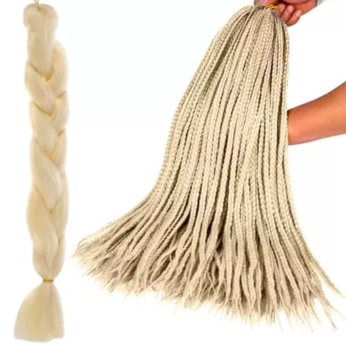 Jumbo Braid / Lisähiukset Hiuspalmikko - 60 cm Blond