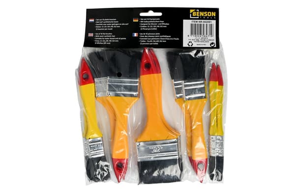 Penselset 10 delar platt