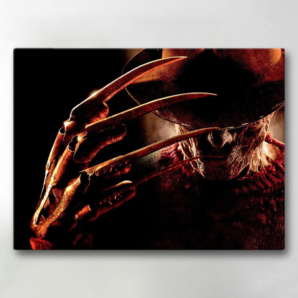 Canvastavla / Tavla - Freddy Krueger - 40x30 cm - Canvas multifärg