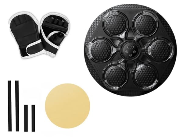 Boxningsplatta - Bluetooth/USB MMA-set med handskar