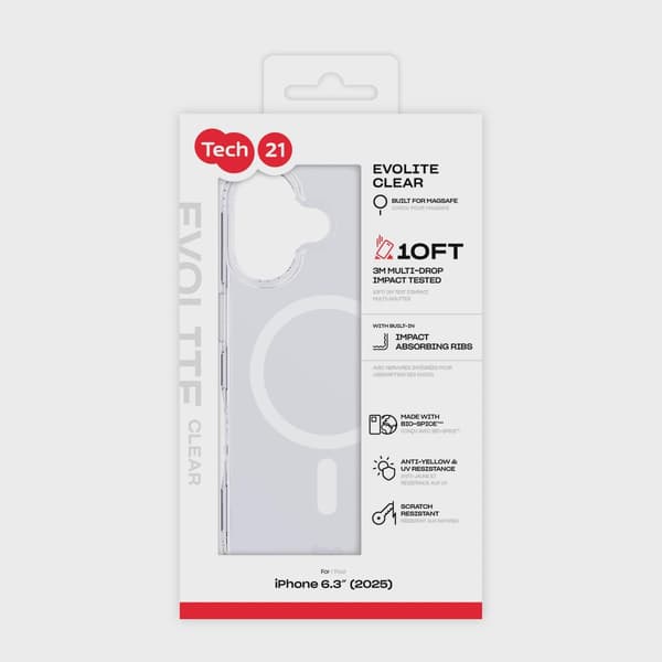 Tech21 Evo Lite MagSafe iPhone 17 Transparent