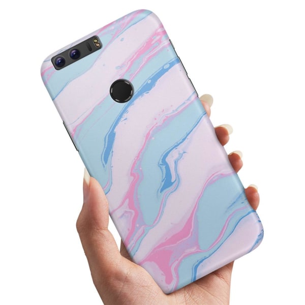 Huawei Honor 8 - Cover/Mobilcover Marmor Multicolor