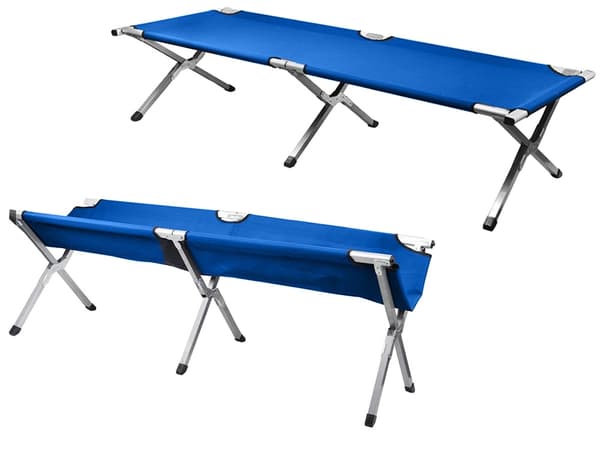 Hopfällbar Campingsäng - 110kg Blå