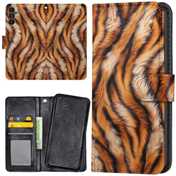 Samsung Galaxy S25 - Plånboksfodral/Skal Tiger
