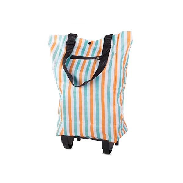 Indkøbstrolley / Indkøbstaske - Taske med hjul MultiColor Randig