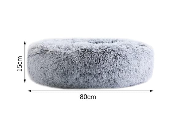 Fluffig hundsäng kattsängkläder mjuk kudde soffsäng 80cm