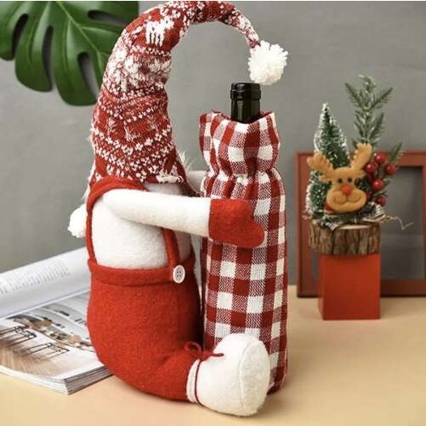 Flaskpåse Tomte - Jul